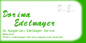 dorina edelmayer business card